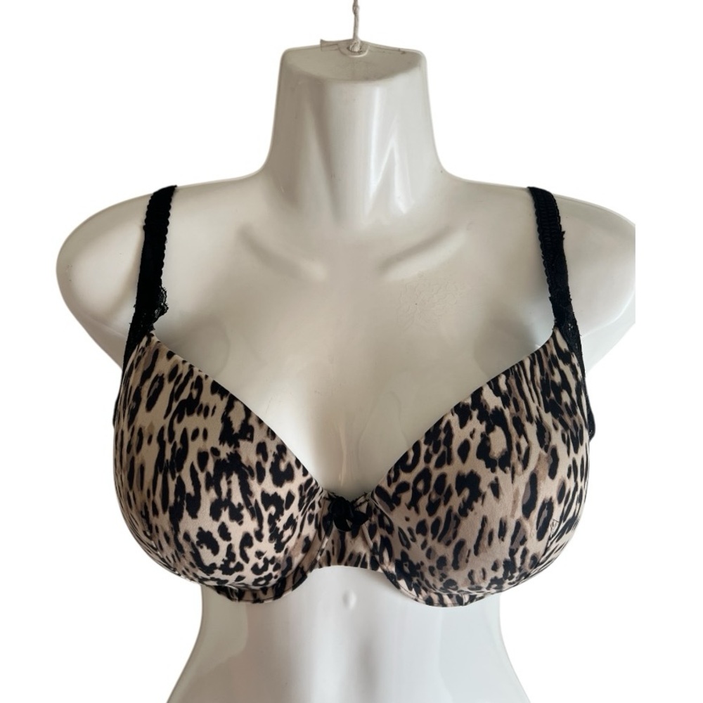 Soma 36DD bra Classic Lara animal print #79984 black brown